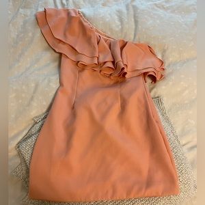 Peach Ruffle Dress